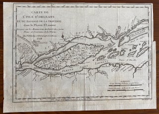 Item #8617 Carte de L'Isle D'Orleans et du passage de la traverse dans le Fleuve St. Laurent....