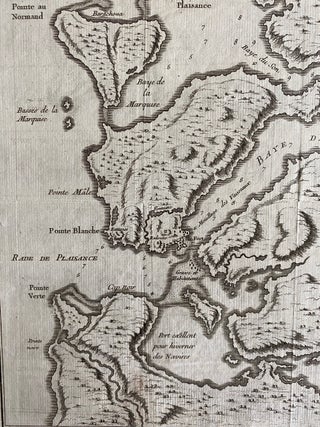 Carte des Bayes, Rades et Port de Plaisance dans l'Ile de Terre Neuve