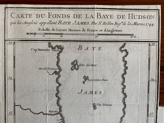 Carte du fonds de la Baye de Hudson, que les Anglois appellent Baye James