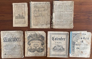 Item #8652 7 calenders/ almanacs for German “Auswanderer” to America