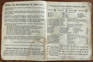 7 calenders/ almanacs for German “Auswanderer” to America