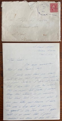 Item #8723 Holograph 1917 Missionary Letter from St. Mark's School Nenana, Alaska. "TOMMY"