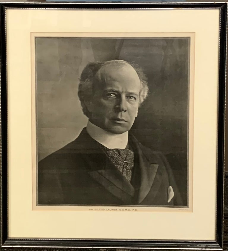 Item #8728 Sir Wilfrid Laurier. G.C.M.G., P.C. framed litho print. William BRYCE, Sir Wilfrid LAURIER.