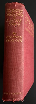 Stephen Leacock rare 9 books collection and ephemera