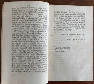The Proceedings of a General Court-Martial: held in the Council-Chamber at Whitehall, on Wednesday the 14th, and continued by several Adjournments to Tuesday the 20th of December 1757 ....