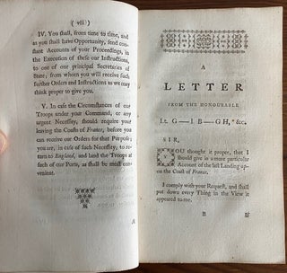A Letter from the Honourable L--t G--l B--GH, to the Rt. Hon. W--M P--T, Esq; SE--Y of S--TE. Together with His M---y's Instructions for the late Expedition on the Coast of France