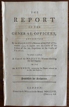 Item #8791 The report of the general officers, appointed By his Majesty's Warrant of the First of...