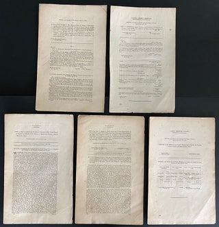 Item #8822 Five Clergy Reserves Parliamentary papers & related documents. Great Britain. Colonial...