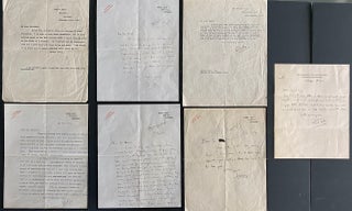Item #8890 Hilaire Belloc 7 letter collection & 2 Photos. Hilaire BELLOC, Peter Gilbert BELLOC