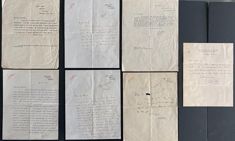 Item #8890 Hilaire Belloc 7 letter collection & 2 Photos. Hilaire BELLOC, Peter Gilbert BELLOC.