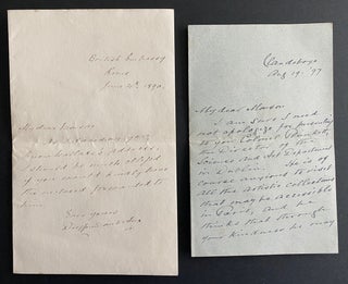 Item #8909 Two Lord Dufferin Autographed Letters Signed (ALS). Lord DUFFERIN, 1st Marquess of...