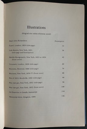 A Bibliographical Study of Major John Richardson