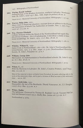 Bibliography of Newfoundland (2 Volumes)
