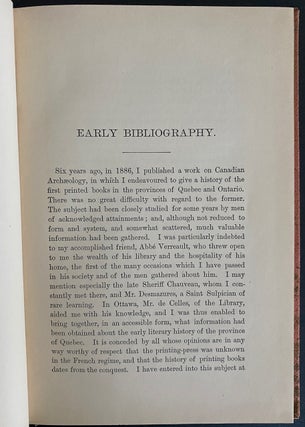 The Early Bibliography of the Province of Ontario