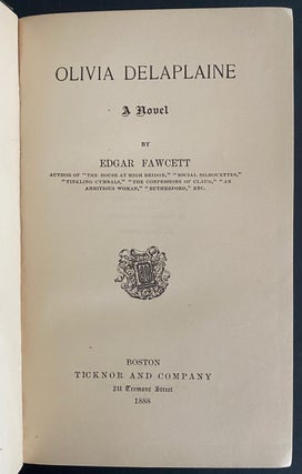 Edgar Fawcett collection