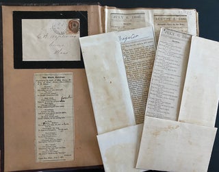 A 2pp. signed holograph letter from T.J. (Thomas John) Barnardo on his letterhead to W.L. Cotton, PEI affixed in a "cuttings" book with two Barnado related newspaper clippings.